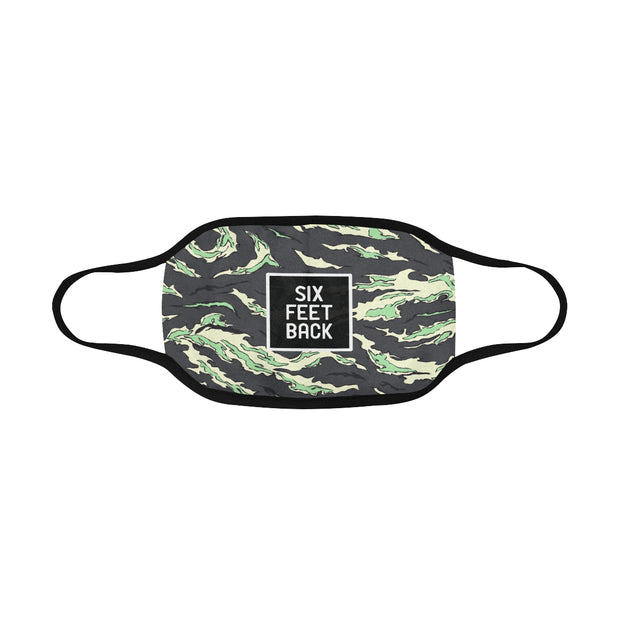 PMH Six Feet Back Face Mask Tiger Camo (2 Carbon Filters Included) - Place Money Here