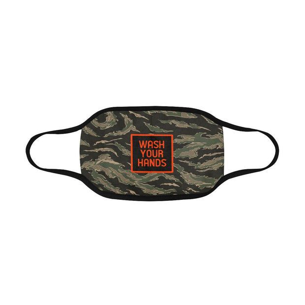 PMH Wash Your Hands Face Mask Tiger Camo (2 Carbon Filters Included) - Place Money Here