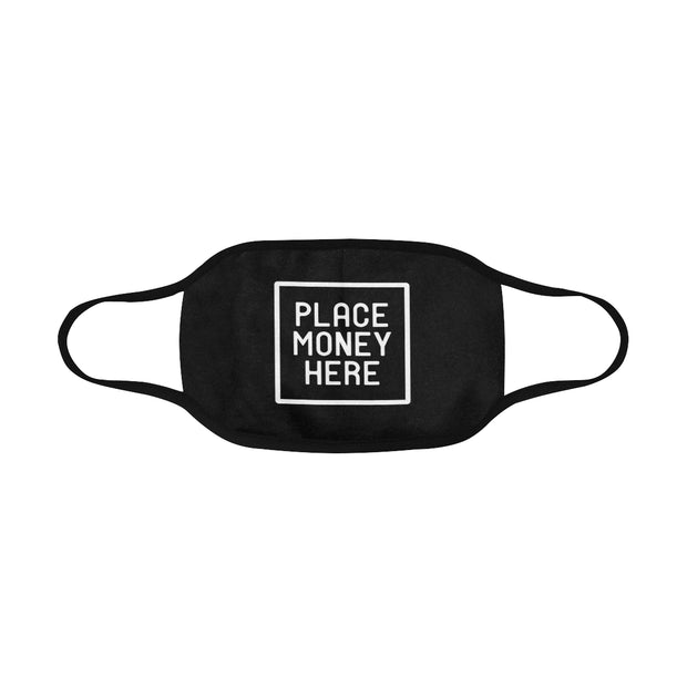 PMH Logo Face Mask Black (2 Carbon Filters Included) - Place Money Here