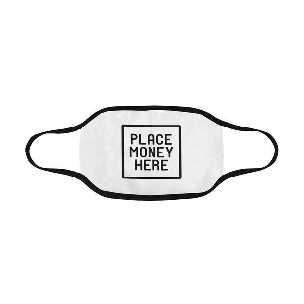 PMH Logo Face Mask White (2 Carbon Filters Included) - Place Money Here