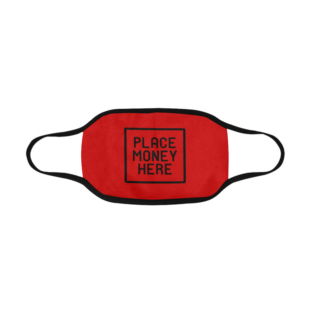 PMH Logo Face Mask Red (2 Carbon Filters Included) - Place Money Here