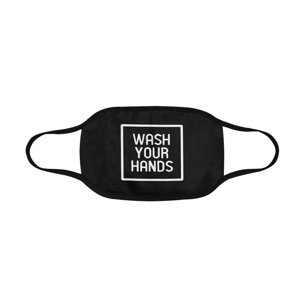 PMH Wash Your Hands Face Mask Black (2 Carbon Filters Included) - Place Money Here