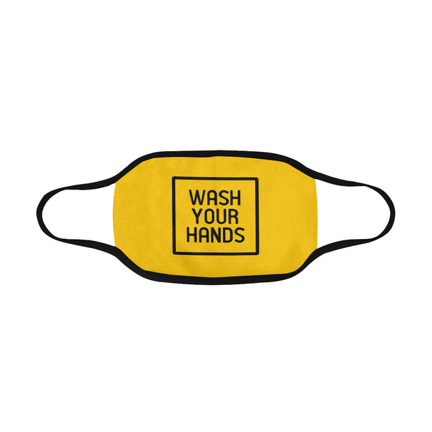 PMH Wash Your Hands Face Mask Yellow (2 Carbon Filters Included) - Place Money Here