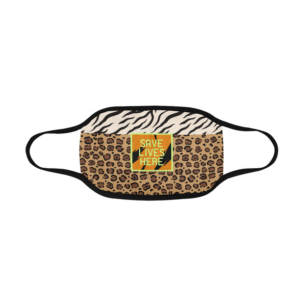 PMH Save Lives Here Face Mask Animal Print (2 Carbon Filters Included) - Place Money Here