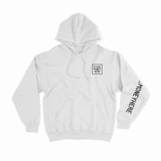 PMH White Brand Hoodie - Place Money Here