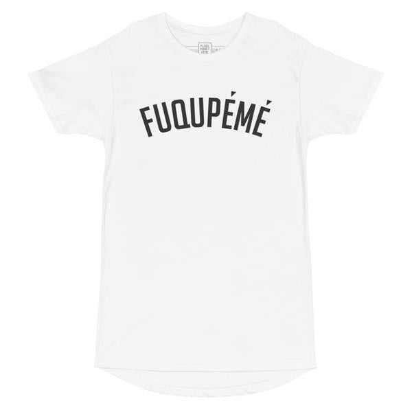 Fuqupémé Black on White Long Short Sleeve Tee - Place Money Here