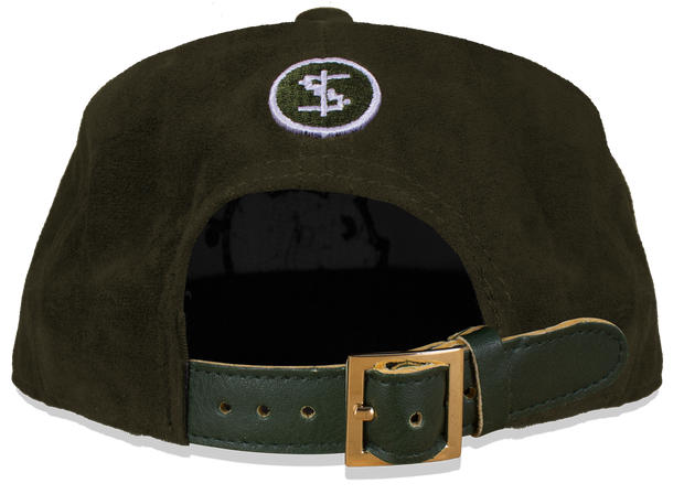 PMH SUEDE ARMY GREEN BANK CAP - Place Money Here